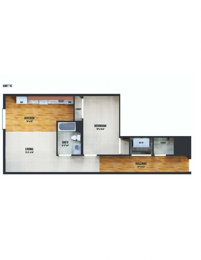 MarketStreetFlats 1BD 1Bath 830sqft - Market Street Flats