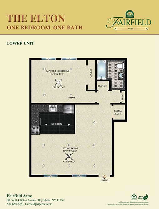 Floorplan - Fairfield Arms at Bay Shore