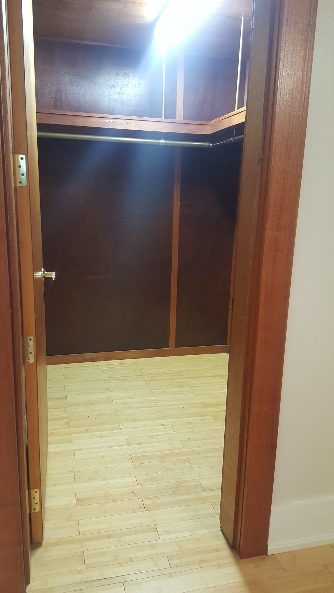 Walk in closet. Bamboo floor and custom wood trim - 1867 SW 14th Ave