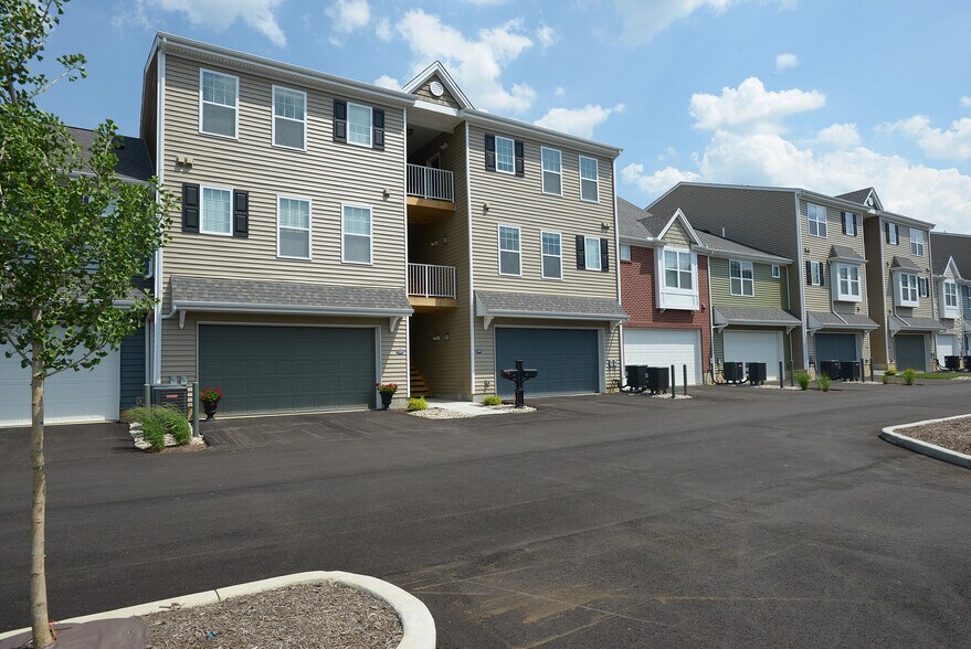 Backside of Rowhouses - Riverwalk Flats & Rowhouses