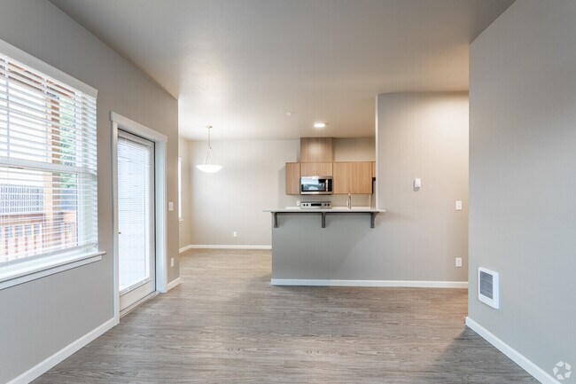 Living area/Kitchen - White Oak