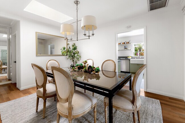 Dining room with skylight - 2173 San Pasqual St