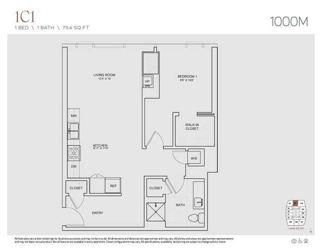 Floorplan - 1000M