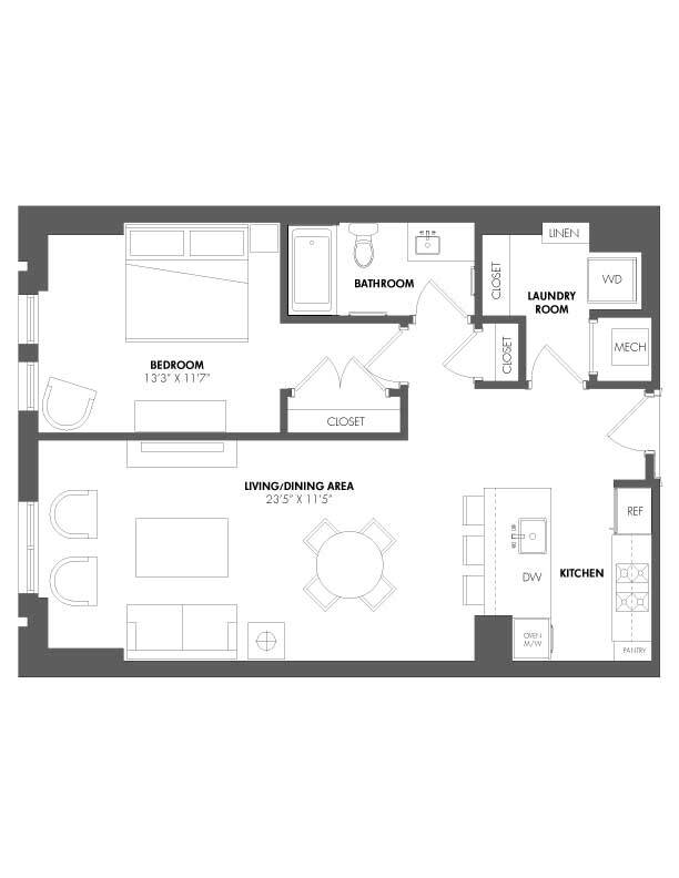 Floorplan - The Residences at Eastern Market