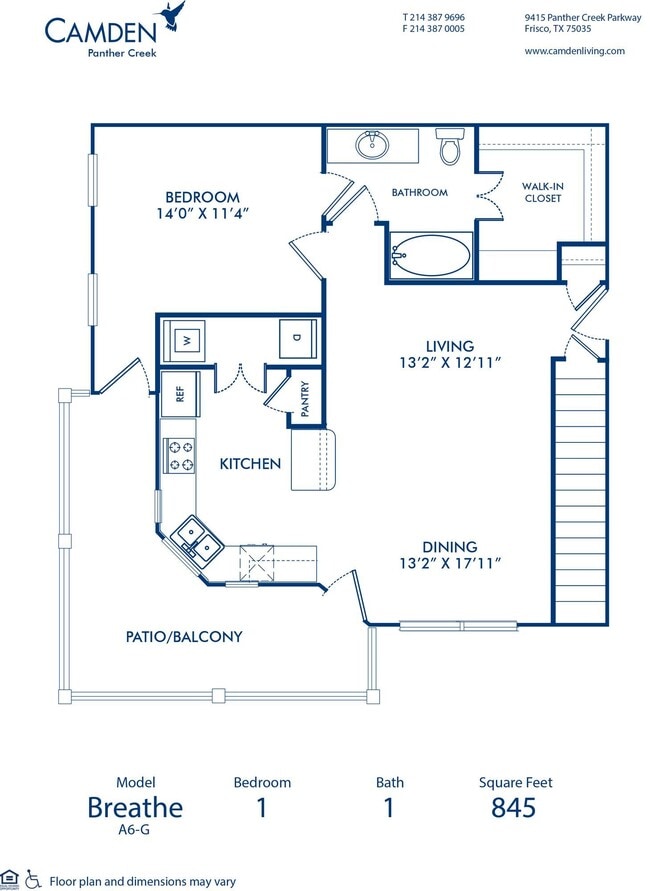 Floorplan - Camden Panther Creek