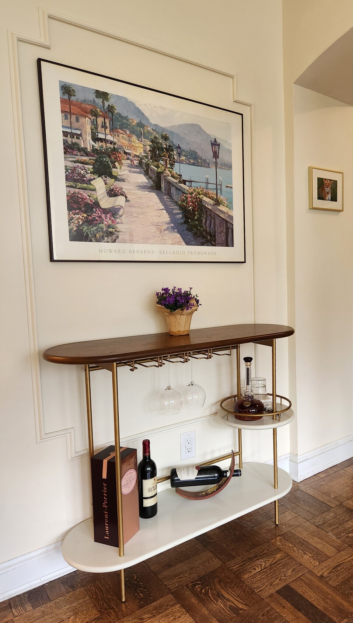 Living Room - West Elm Bar Cart - 2515 K St NW