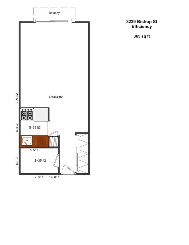 Interior Photo - 3239 Bishop St