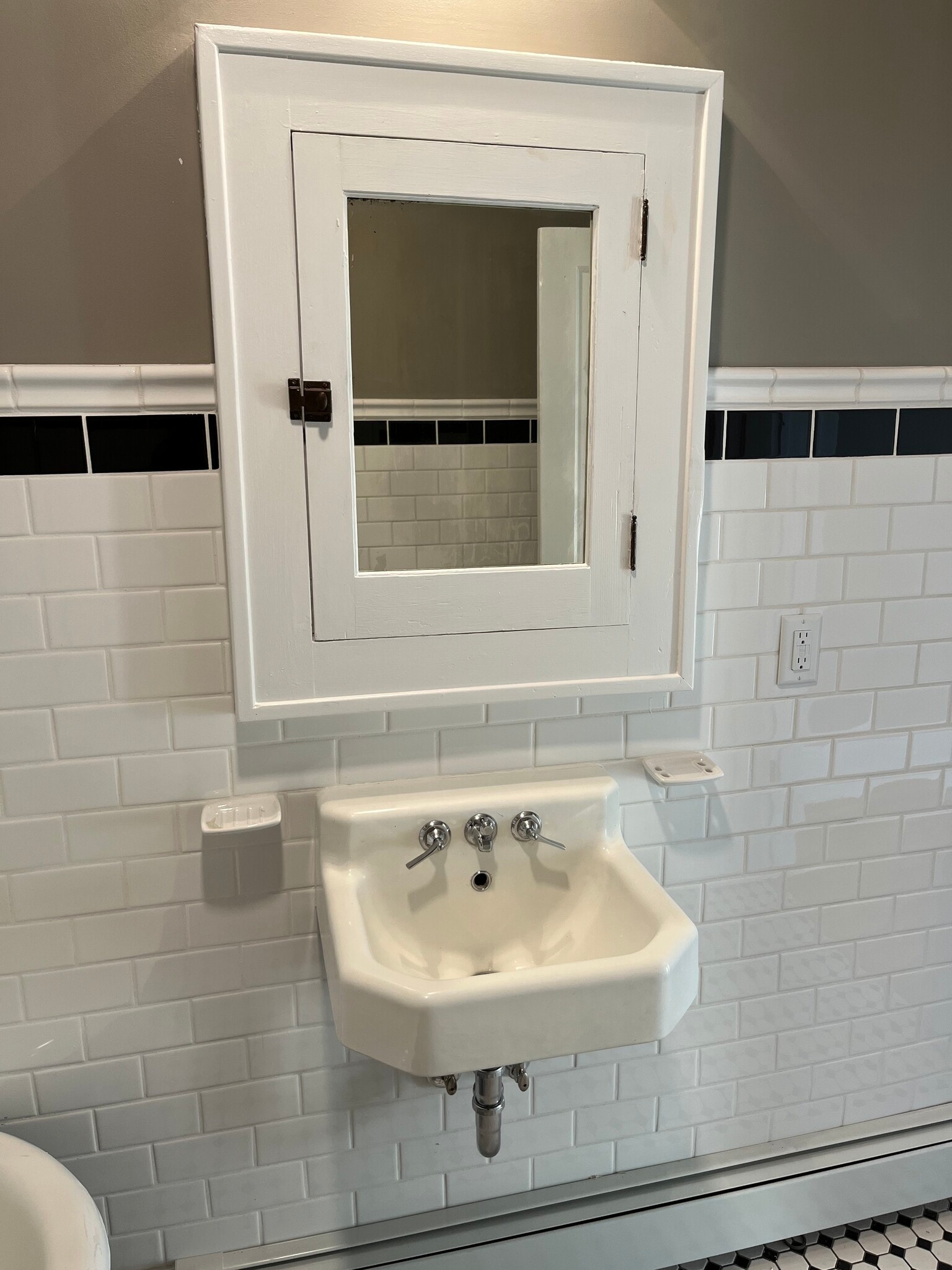 Bathroom Sink & Medicine Cabinet - 415 E Saint Germain St