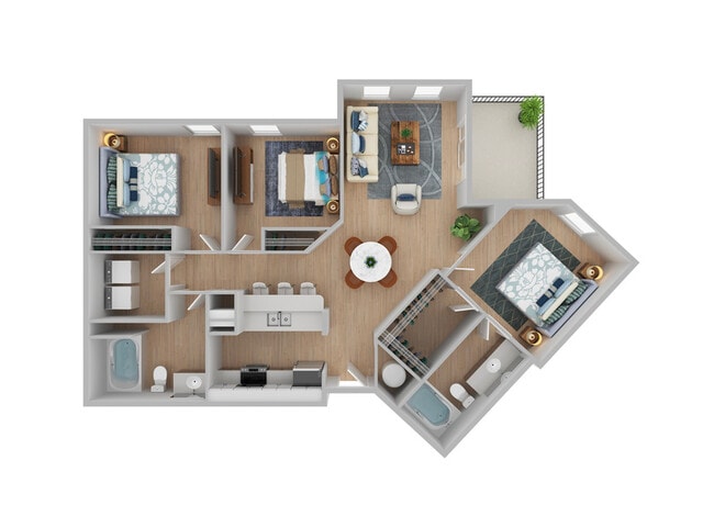 3 Bedroom | 2 Bath | 1311 SF | Renovated - Talison Row at Daniel Island Apartments