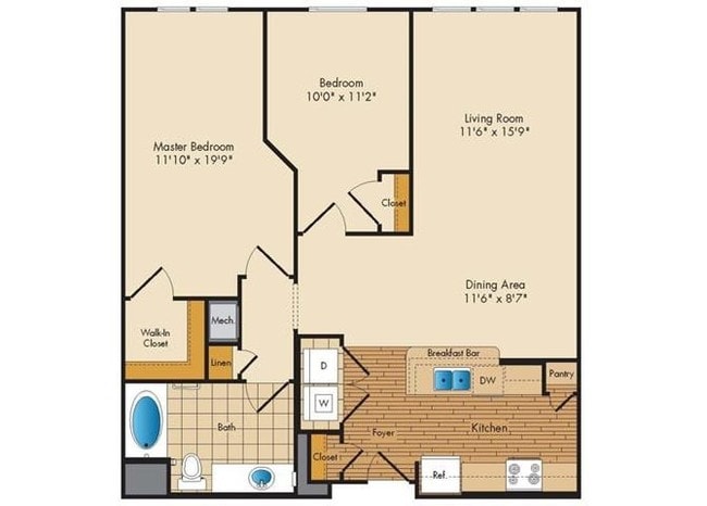 2BR/1BA - Jericho Residences