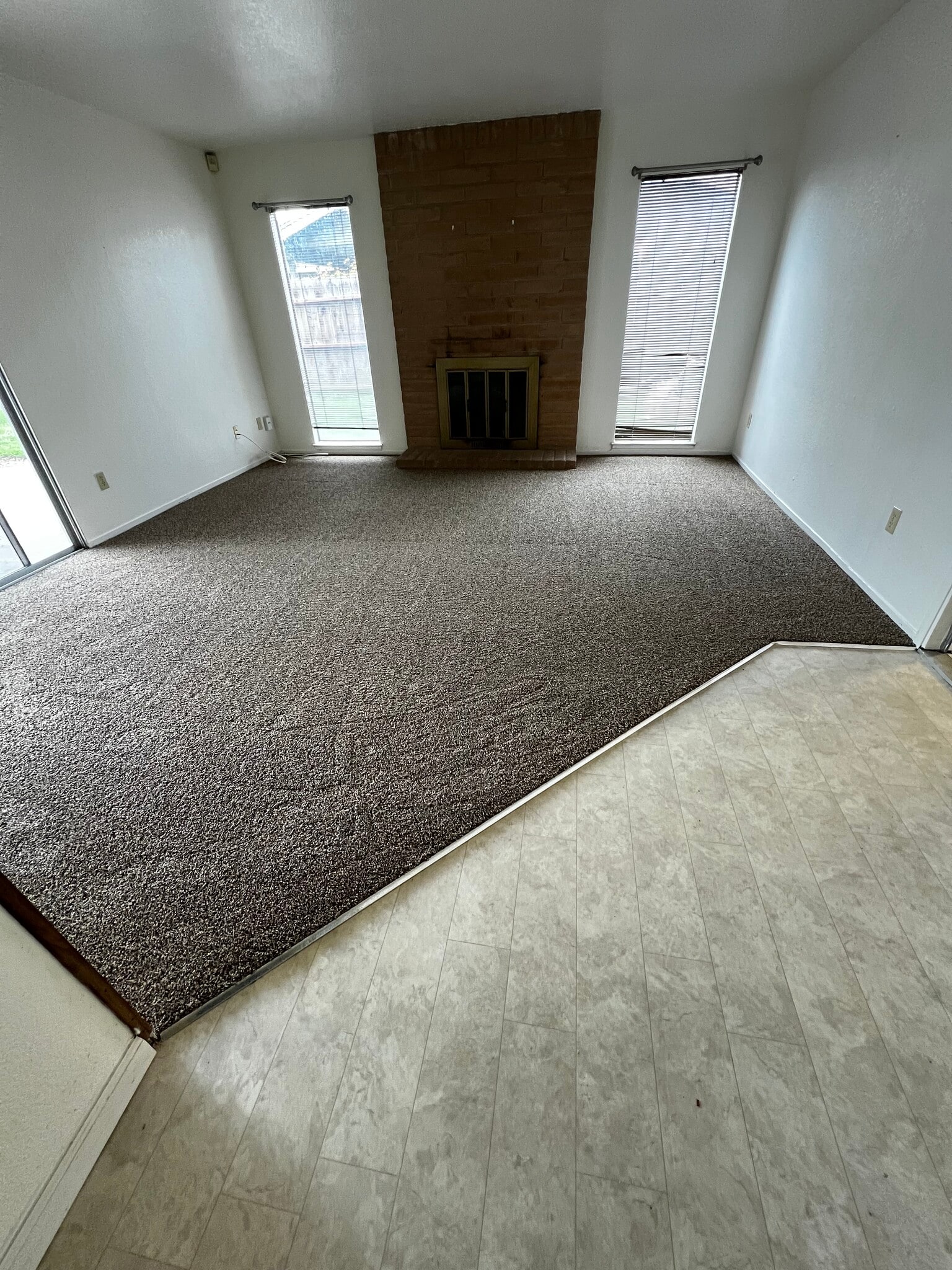 Living room with fireplace - 9012 Cornwall Dr