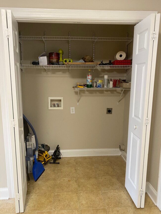 Washer and dryer hookups off the kitchen. - 137 High Ridge Rd