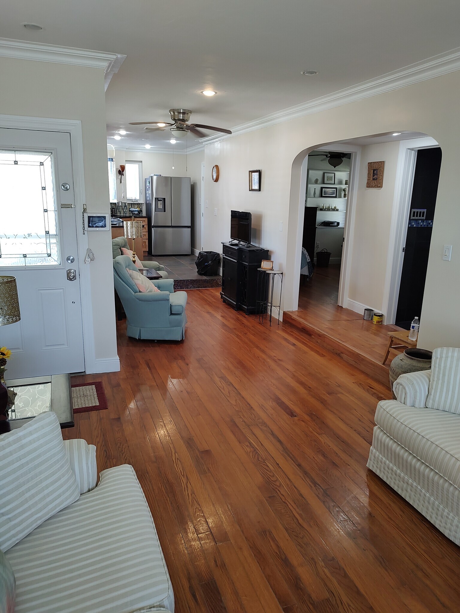 View of Living Room into TV Room and Kitchen - 3601 Alabama Ave NE