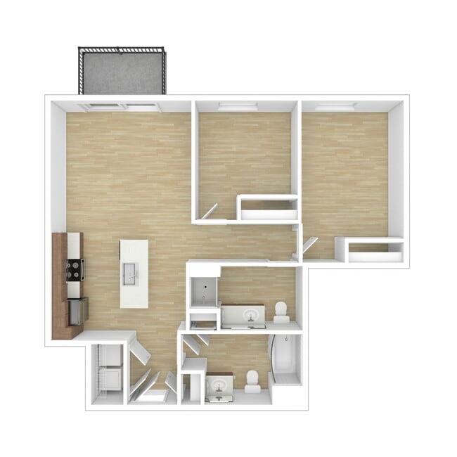 Floorplan - Harwood Flats