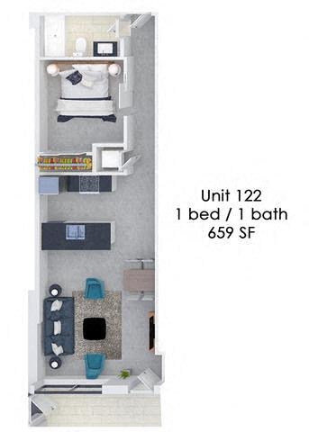 Floorplan - Fording Flats - All Utilities Included