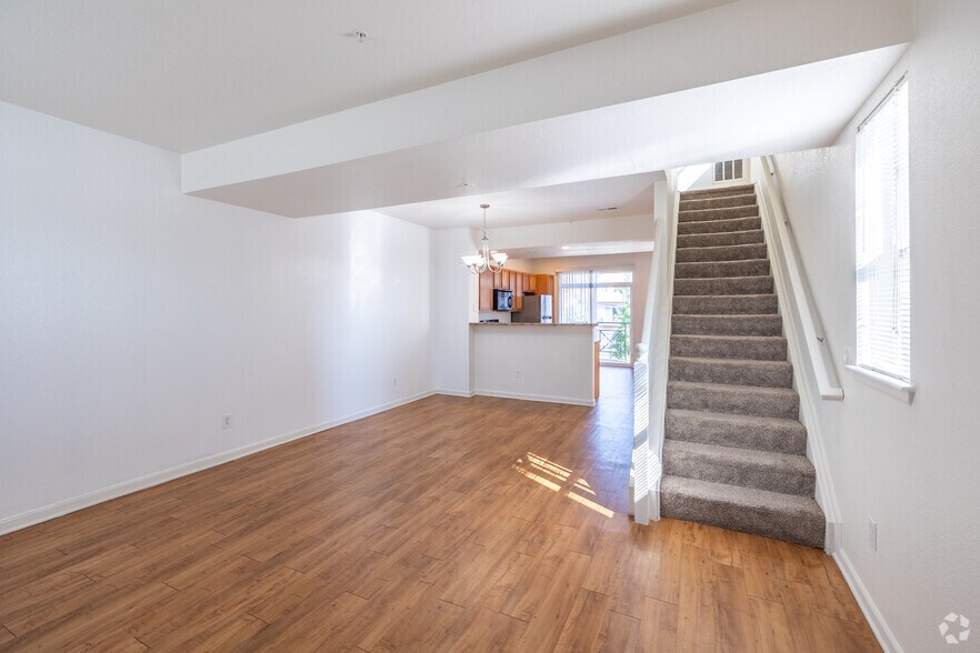 2BR, 2BA - 1,383SF - Living Room - Village at City Center