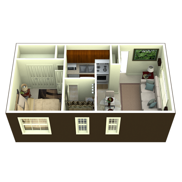 Floorplan - Brentwood Apartments