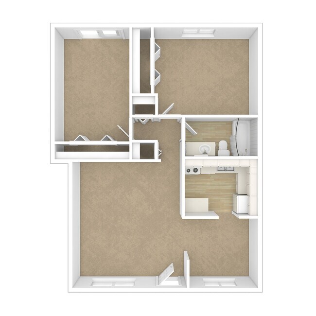 ChantillyChateauDeVilleApts_5303RueDeville_II-11786594_3DU_2x1-Chantilly-2Brb-1Stfloorsingle - Chateau De Ville