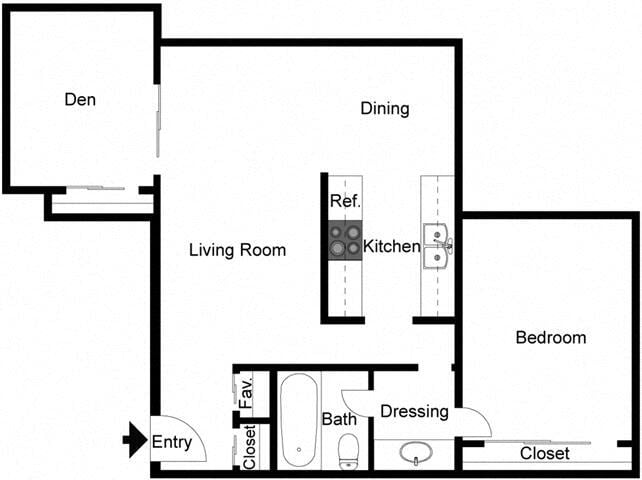 Floorplan - Timbers Upland Apartments