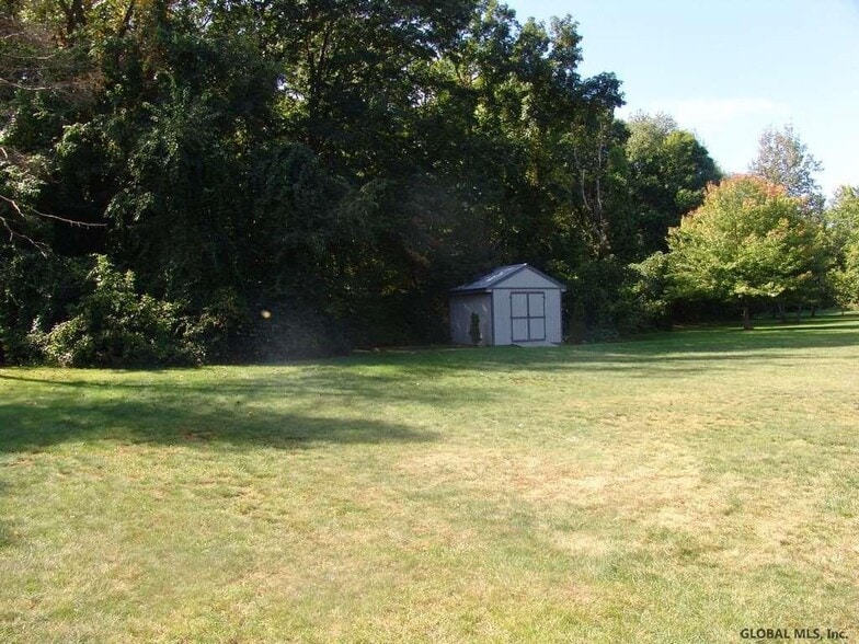 Shed and backyard viewing out from the house - 78 Lower Newtown Rd