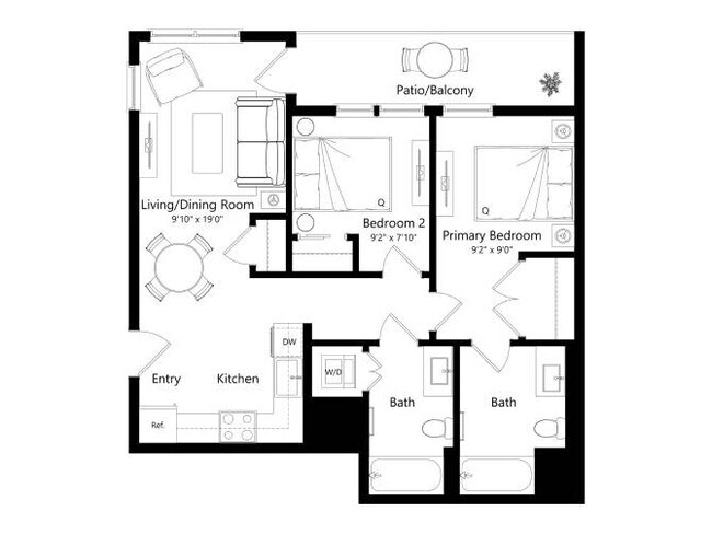 Floorplan - Lincoln/Broadway