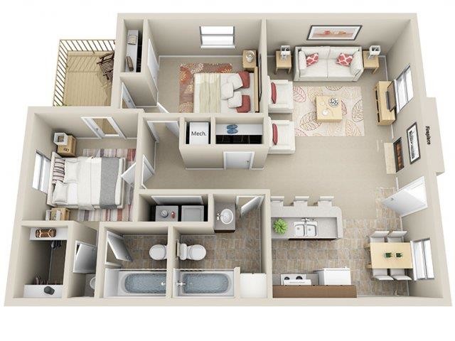 Floorplan - Sheridan Square Apartments