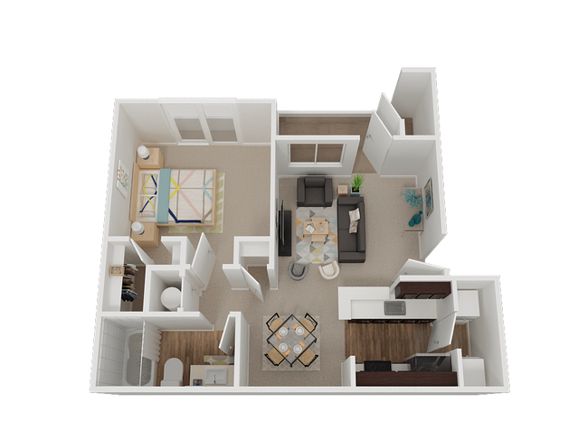 Floorplan - Stone Cliff Apartments