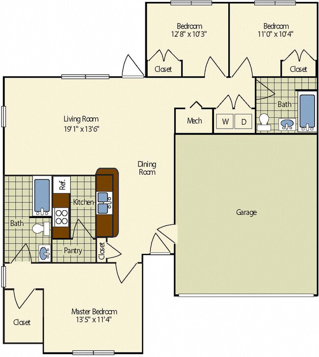 Floorplan - The Village at Wayne Trace Homes