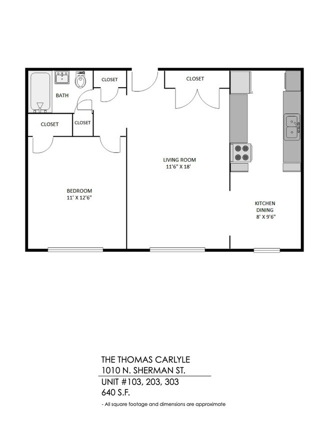Floorplan - The Thomas Carlyle