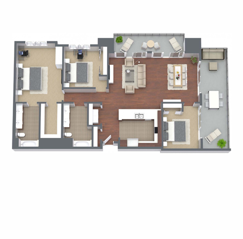 Floorplan - Nineteen800 Apartments