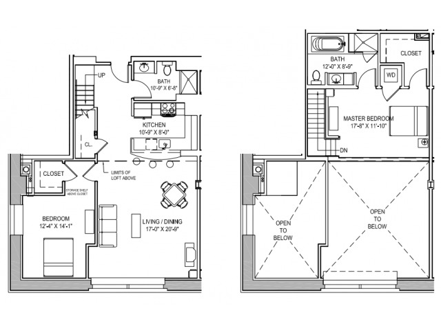 Two Bedrom/Two Bath Loft - Baker Square Condominiums
