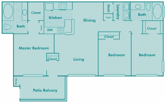 3BR/2BA - Palms Of Cortez