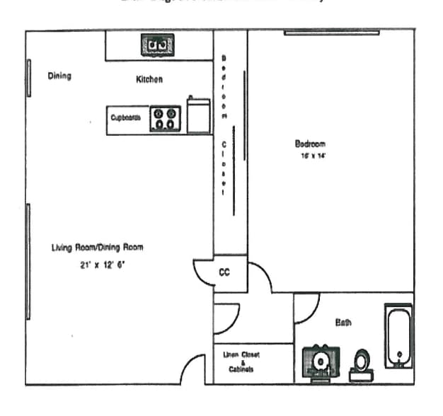 Floorplan - Skyview Apartments