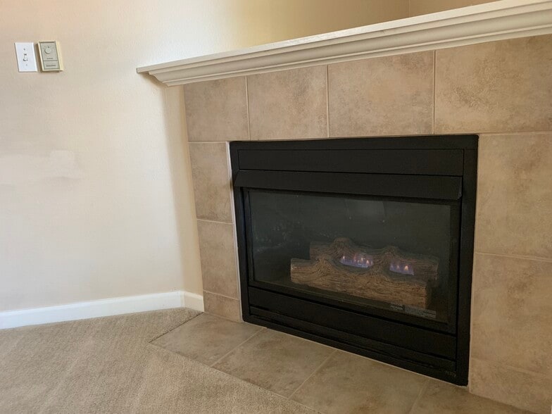 Fireplace in living room - 15054 NW Central Dr