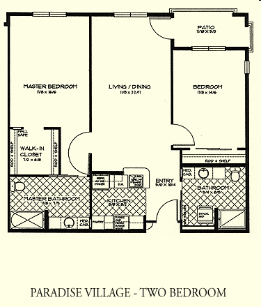 2BR/2BA - Paradise Village