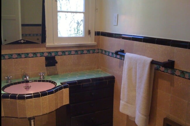 Lavender, Green and Black Tiles - 9135 Gibson St