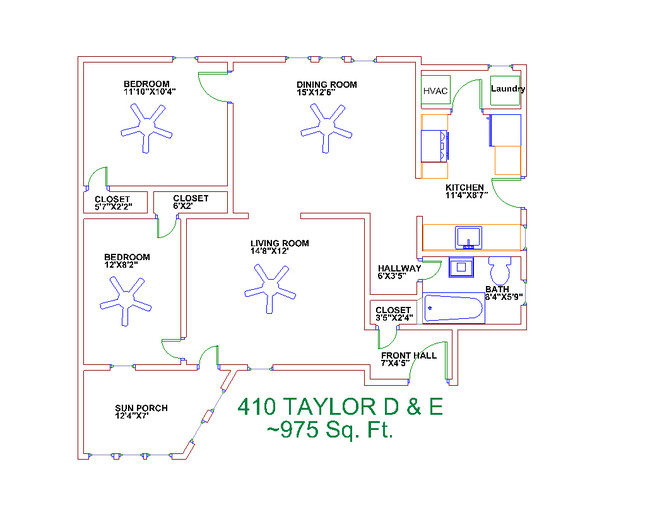 Floorplan - 408-416 N. Taylor Ave.