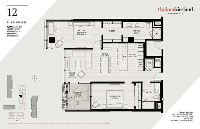 Floorplan - Optima Kierland Apartments