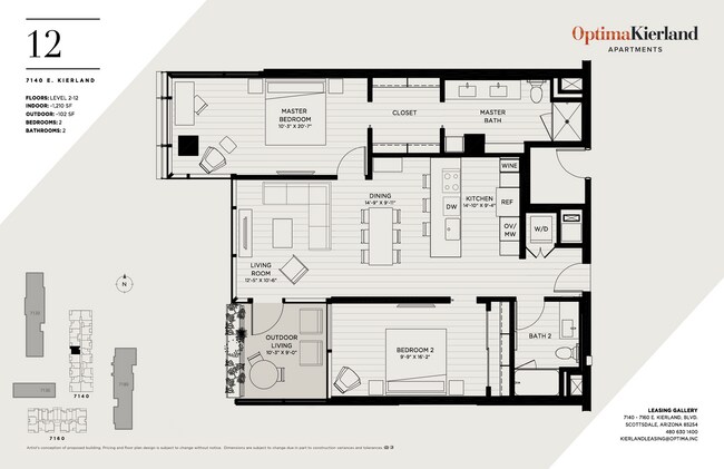 Floorplan - Optima Kierland Tower II