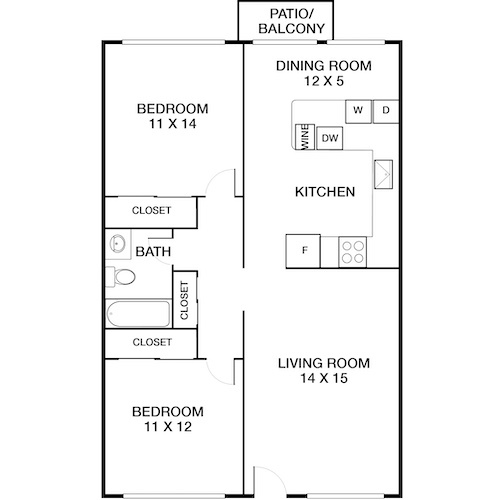 Floorplan - The Bluffs at Pacifica Apartments