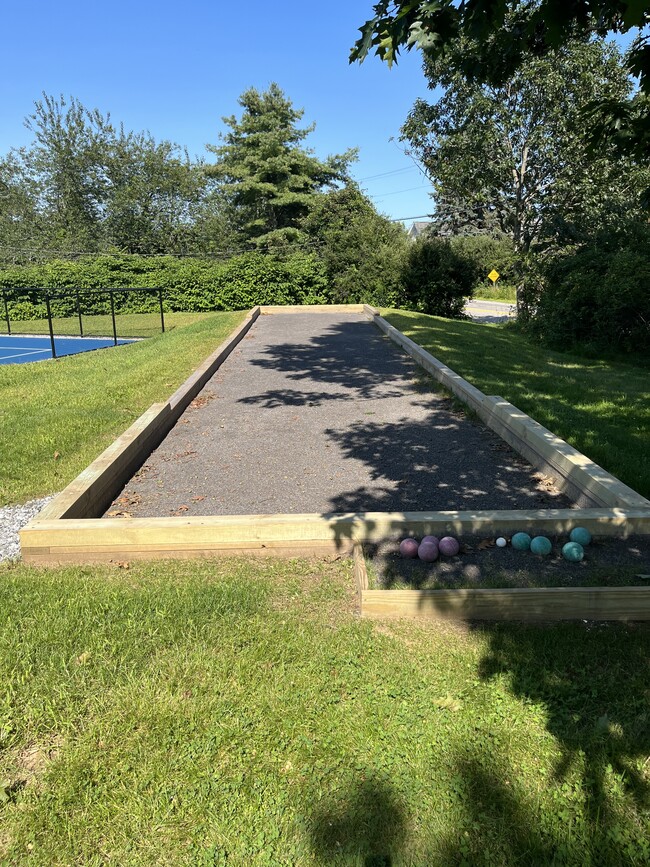 Brand new Bocce ball court. Summer 2023. - 96 Spurwink Rd