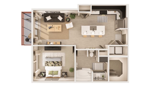 Floorplan - The Rey Downtown