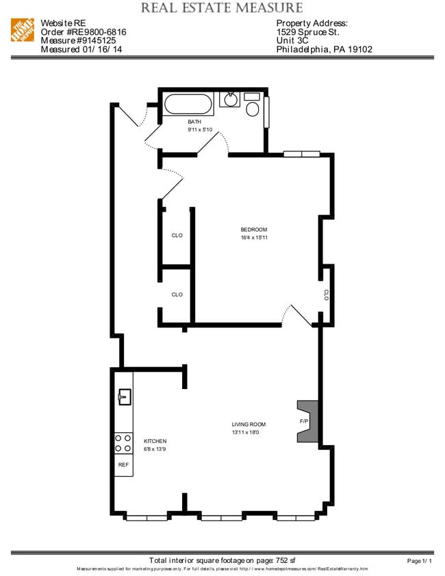 Floorplan - The Nash- 1529 Spruce St