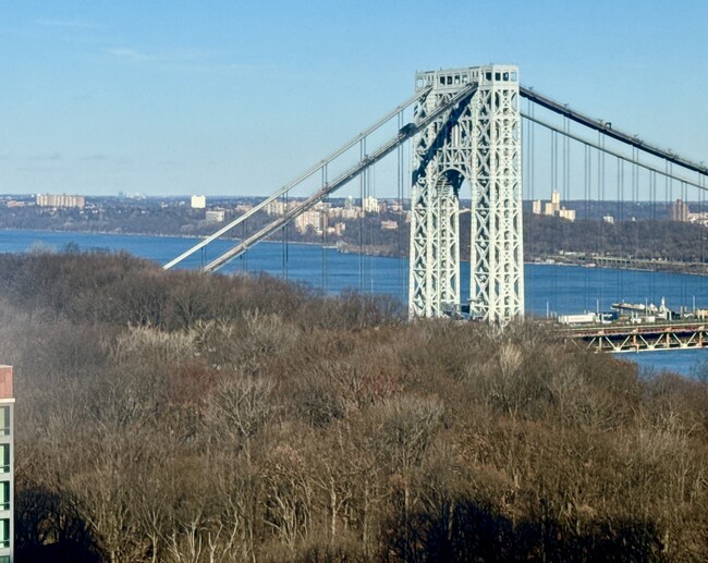 GW Bridge views from apt - 100 Old Palisade Rd