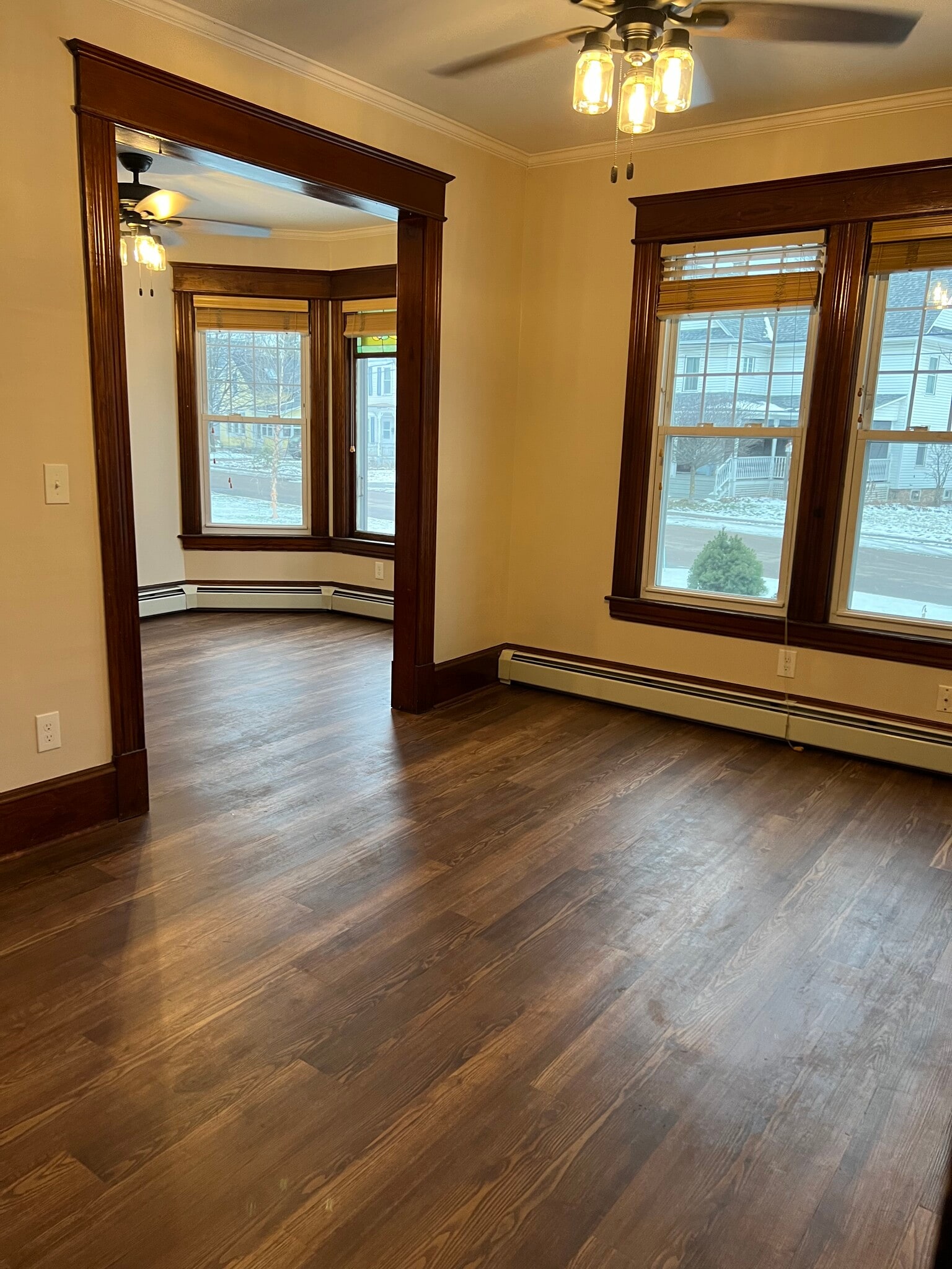Living room looking toward dining room - 8 Grove St
