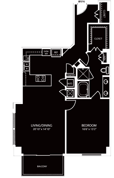 1BR/1BA - The Fountains at Memorial City