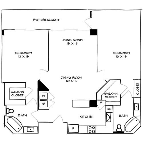 Floorplan - Flamingo South Beach