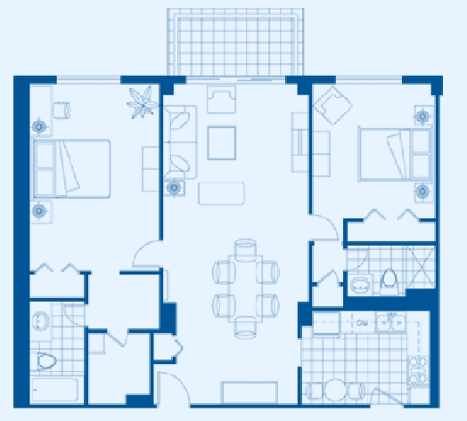 2BR/2BA - Ocean Place Condominiums