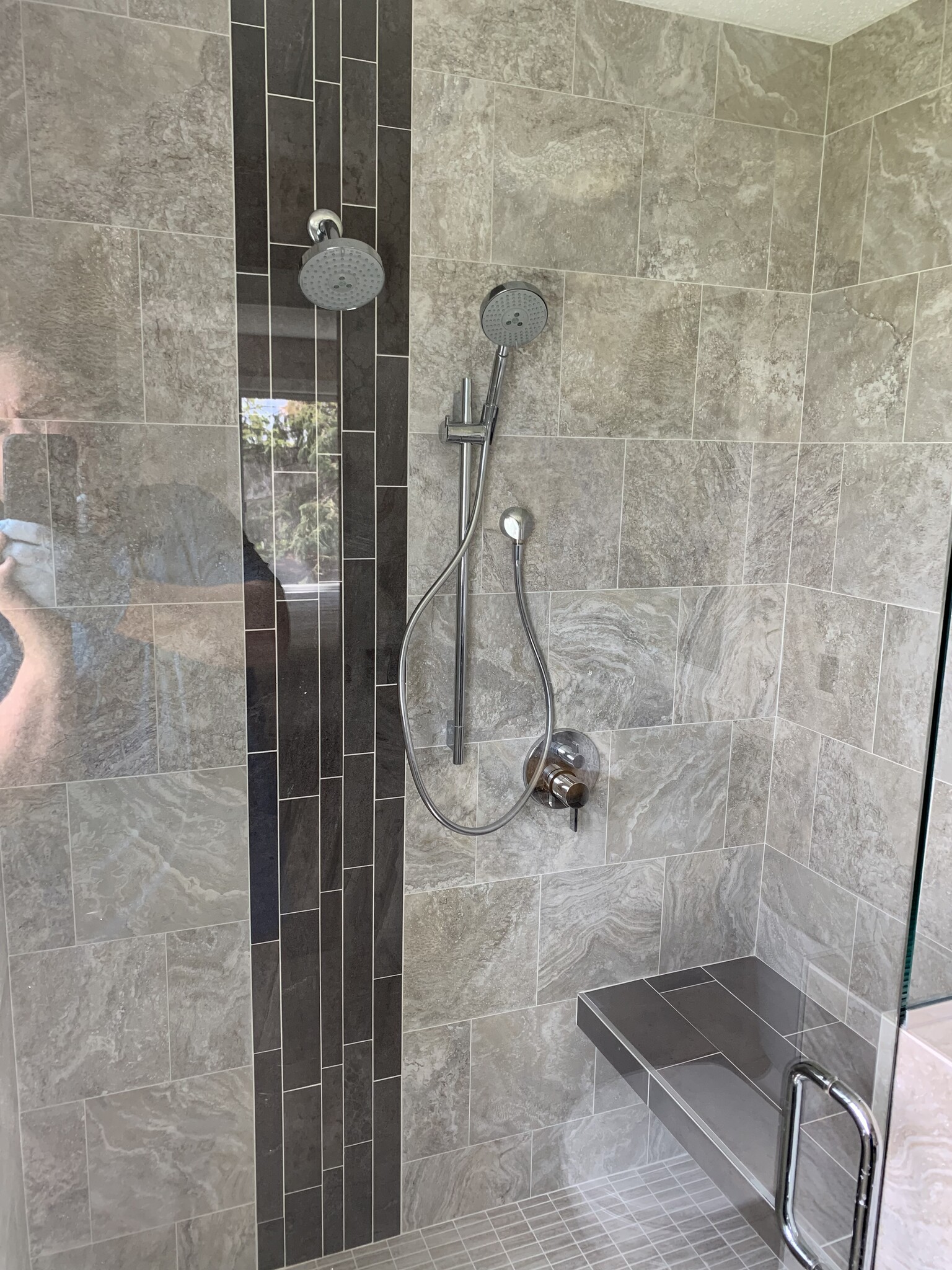 HC accessable shower with one-of-a -kind heated bench! - 9057 Prairieview Ln N