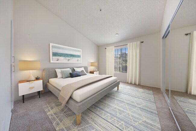 Renovated Package Bedroom with carpet - eaves La Mesa